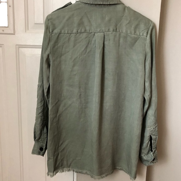 NWOT Zara Utility Button Down Shirt - Picture 3 of 8